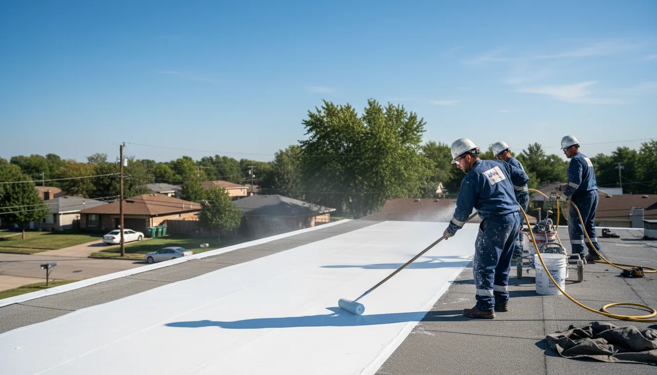 Commercial roof coating in Oberlin, OH near me